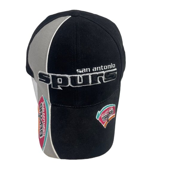 Reebok Other - San Antonio Spurs NBA Reebok Hat One Size Adjustable Velcro Strap Black & Gray